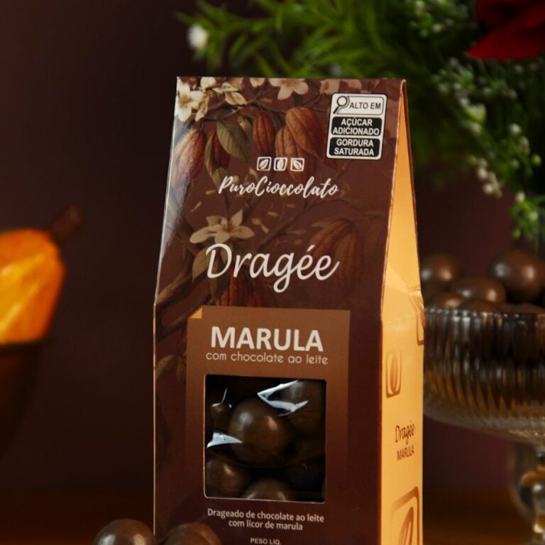 Dragée de marula com chocolate ao leite